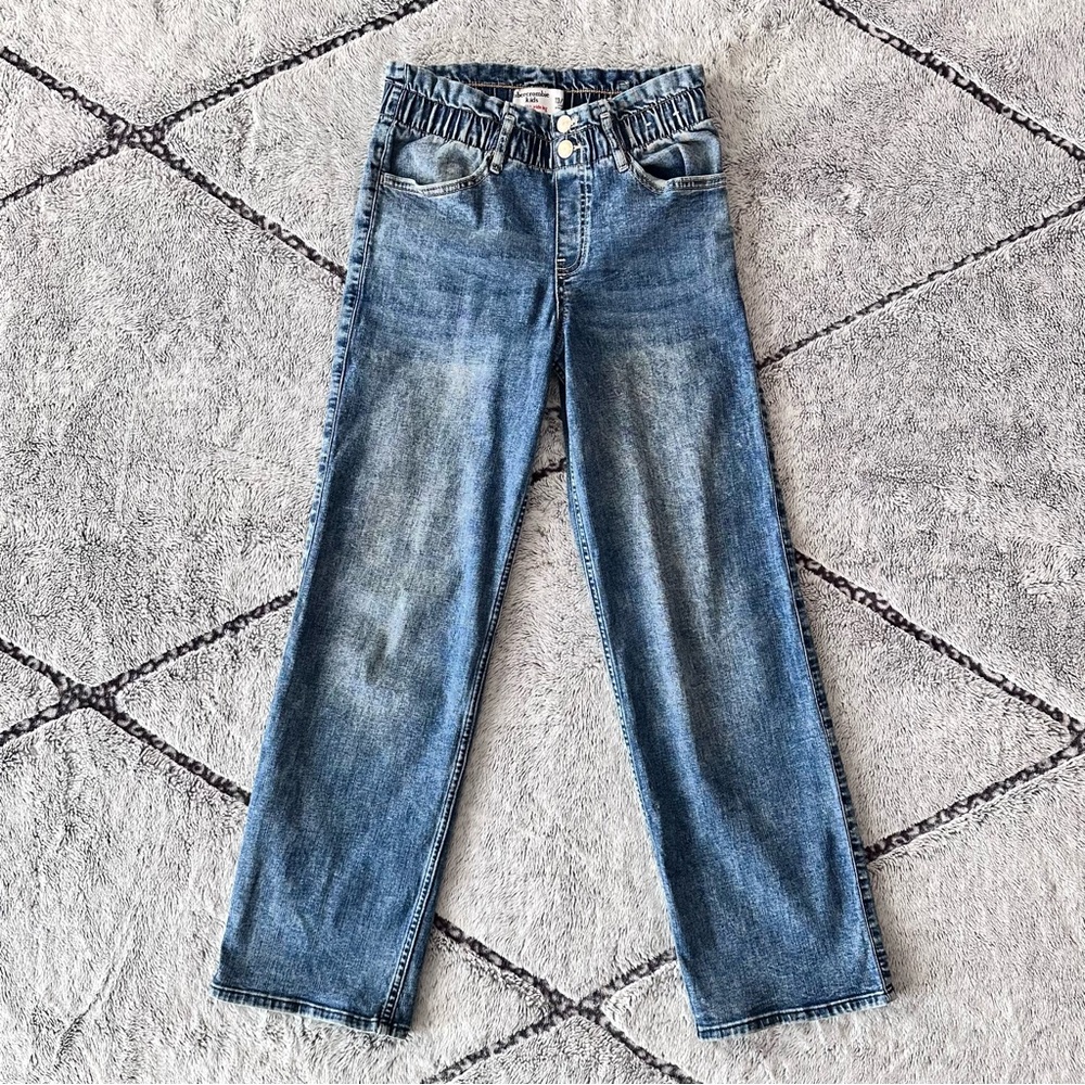 Abercrombie kids - girls wide leg high rise jeans size 13/14